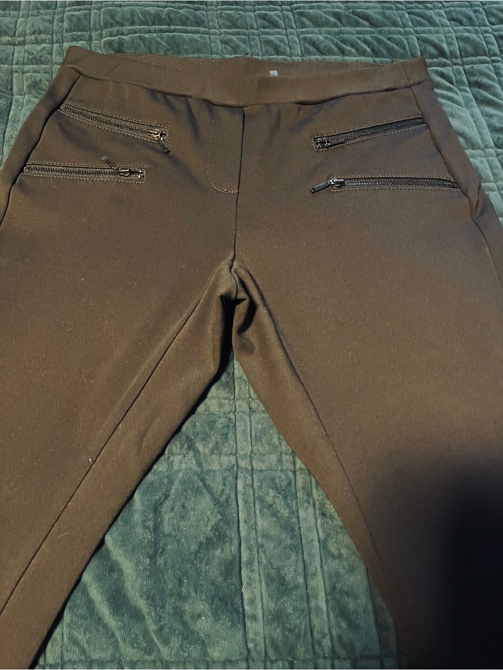 NIC+ZOE Charcoal Gray Stretch Pants
